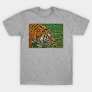 Tiger Bright - a prowling Amur tiger T-Shirt